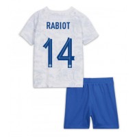 Frankrike Adrien Rabiot #14 Replika babykläder Bortaställ Barn VM 2022 Kortärmad (+ korta byxor)
